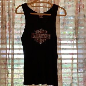 Harley Davidson black tank top Extra large